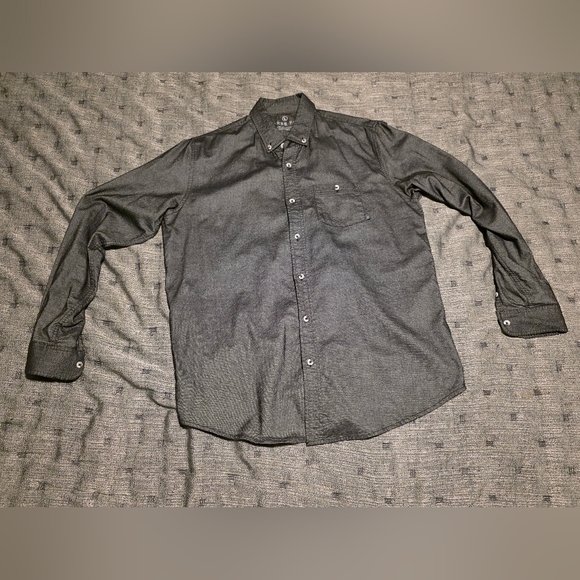 Free Fly Apparel Charcoal Button-Down Shirt - Picture 1 of 1